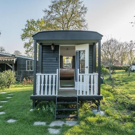 Pipowagen Elsebein Groningen Westerwolde Unieke Ligging Met Eigen Tuin En Vrij Uitzicht Over Veld Naar Natuurgebied Onstwedde Extérieur photo