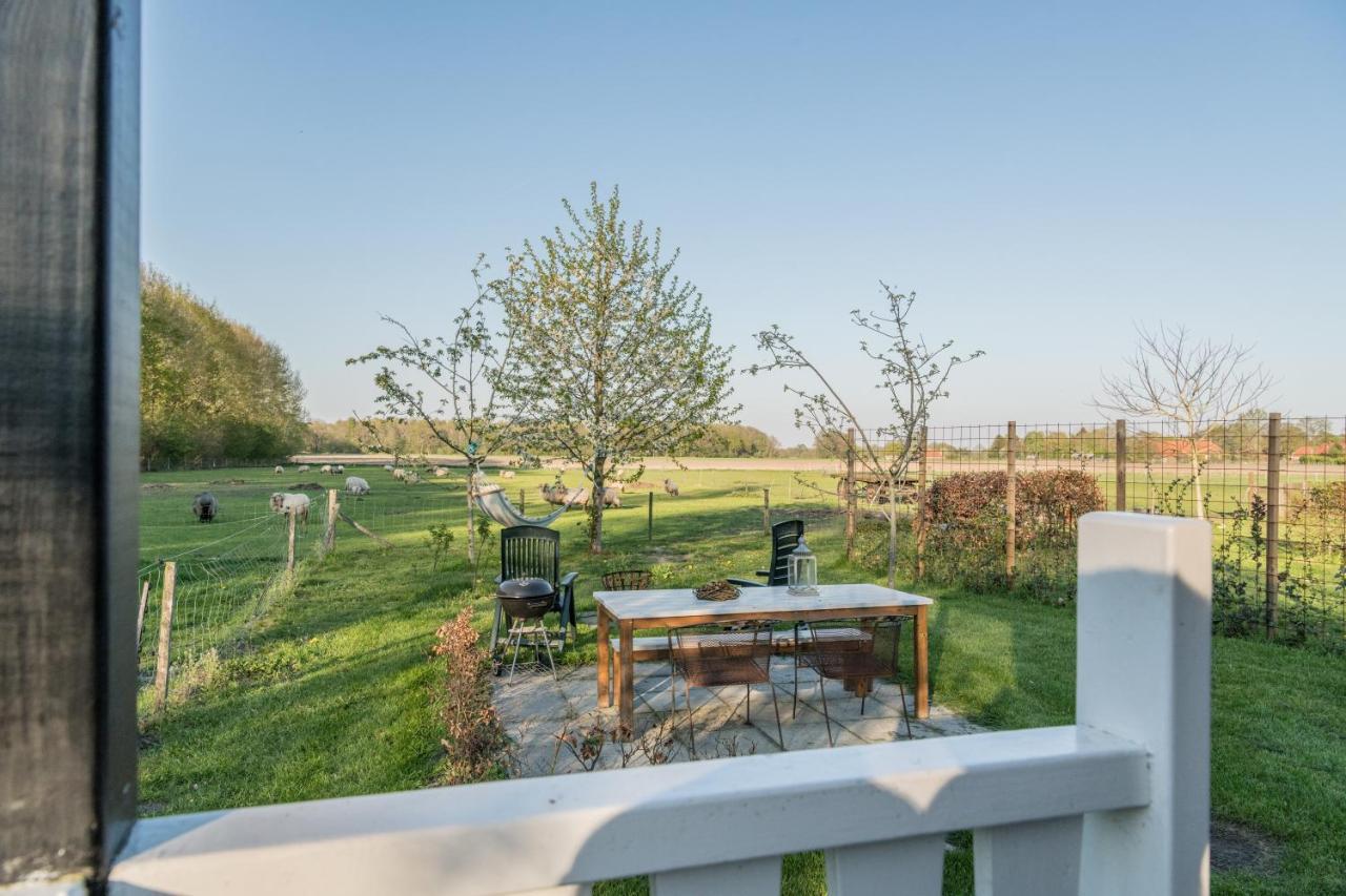 Pipowagen Elsebein Groningen Westerwolde Unieke Ligging Met Eigen Tuin En Vrij Uitzicht Over Veld Naar Natuurgebied Onstwedde Extérieur photo